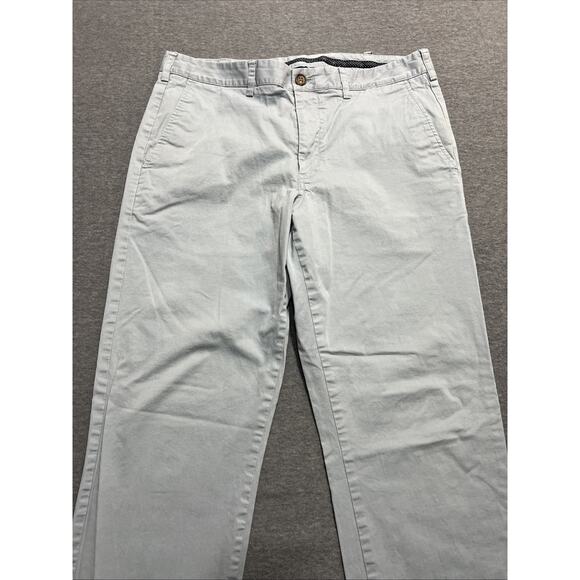 Bonobos Maide Golf Pants Poly Straight Leg Flat Front Gray/Blue Mens Size 34x34 - Picture 5 of 12